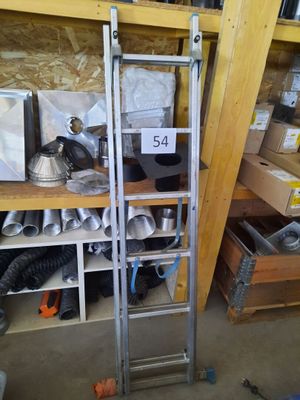a ladder that is leaning against a wall in a room