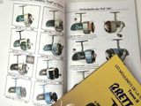 a book with a picture of different types of fishing reels
