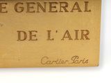 an image of a close up of a plaque on a white surface