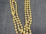 collier de perles à deux rangs avec fermoir en or