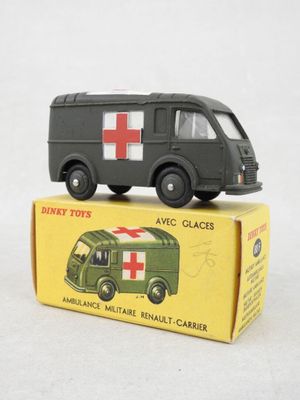 a toy truck that is sitting on top of a box