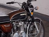a motorcycle that is parked in a garage