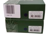 two green boxes with white labels are stacked on top of each other