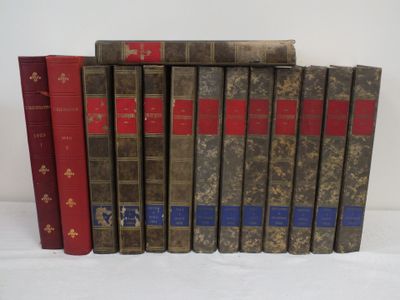 L'illustration ensemble de 14 volumes reliés rassemblant les…