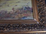 a picture of a painting of a man riding a horse