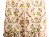 floral print skirt with frilling on a hanger