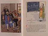 a picture of an open book with a picture of a man giving a lecture
