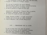 an open book with a black and white text on it