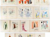 une image représentant un ensemble de dessins sur une surface blanche