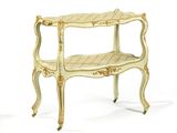pair of louis xv style side tables in the louis xv style