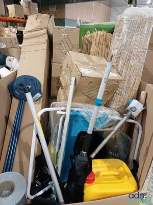 a box full of items that are sitting on the floor