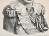 portrait of a young man in a military uniform with a collared collar