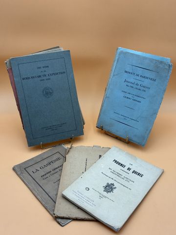 Lot de plaquette sur l’Amérique et Canada : BRISSOUT de BARNEVILL...