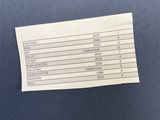 a piece of paper that has been placed on a chair