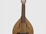 un gros plan d'une mandoline sur fond blanc