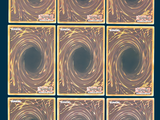 six squares of gold and black marble tiles with a black background