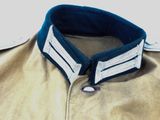 a close up of a uniform collar on a jacket