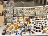 a table with a lot of assorted items on it