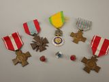 an image of a group of medals on a white surface