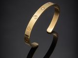 cartier love 18k yellow gold bracelet