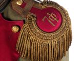 a military uniform with a badge on it