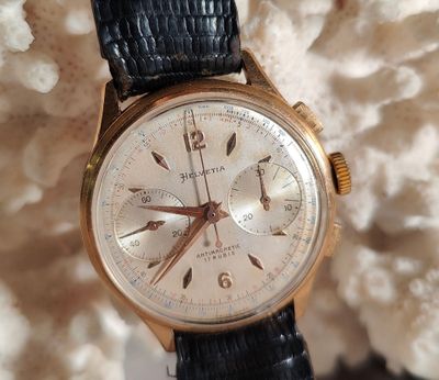 une montre posée sur un corail