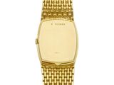 an image of a close up of a gold watch on a white background