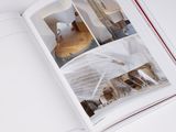an open book with a picture of a bedroom and a bed