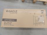a cardboard box with a picture of a bed and a table