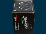 a black box with a picture of a motorcycle inside of it