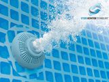 a water jet coming out of a swimming pool