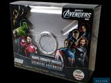the avengers are coming out of the box with the avengers logo on it