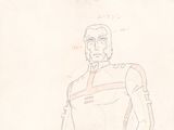 une image représentant le dessin d'un homme en costume