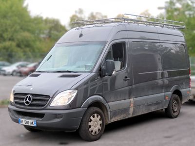 a van that is parked in a parking lot