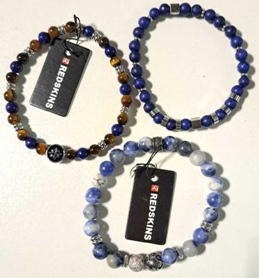 27 / Lot de 3 bracelets en perles - REDSKINS - 285786 /…