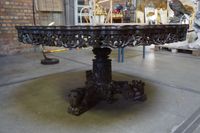 magnifique grande table ronde chinoise – reposant sur un pie… (photo 2)