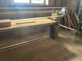 a picture of a room with a bench and a machine in it