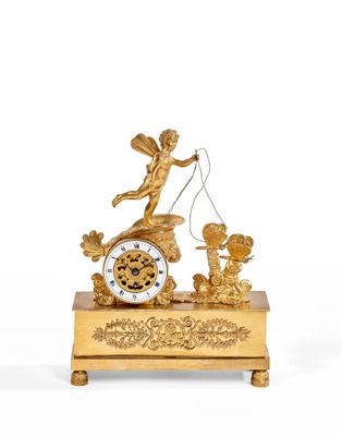 PENDULE AU CHAR DE L'AMOUR