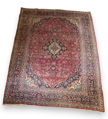 NADJAF ABAD D'ISPAHAN-IRAN, Grand tapis en laine, finement n…