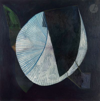 une image représentant un tableau sur lequel figure un objet circulaire sur fond noir