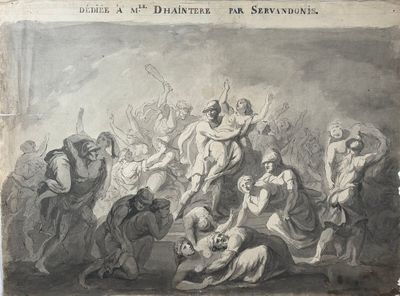 École du sud de la France L'enlèvement des Sabines