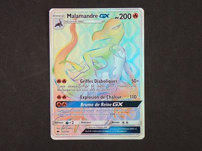 Carte Pokemon Contenu : 1 carte rare Malamandre GX
