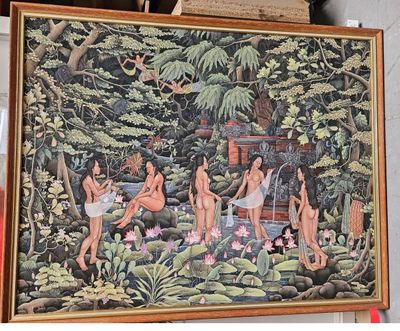 BALI « Femmes au bain dans un bois » et "Femmes aux offrande…