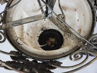 MULLER Frères à LUNEVILLE Lustre à monture en laiton à trois… (photo 6)