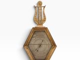 an image of a clock mounted to the side of a wall