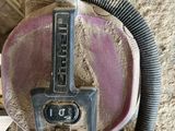 a picture of a close up of a dirty gas can