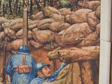 a picture of a painting of a group of soldiers