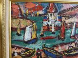 a picture of a painting on the wall of a building