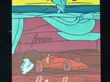 une photo d'une femme dans une voiture