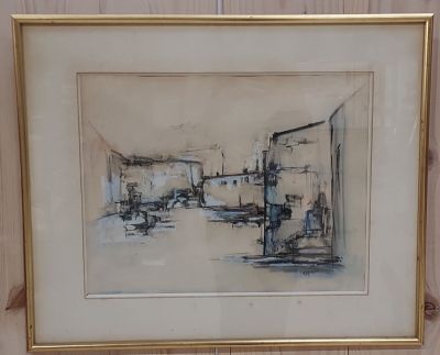 une image d'une image d'un tableau accroché au mur